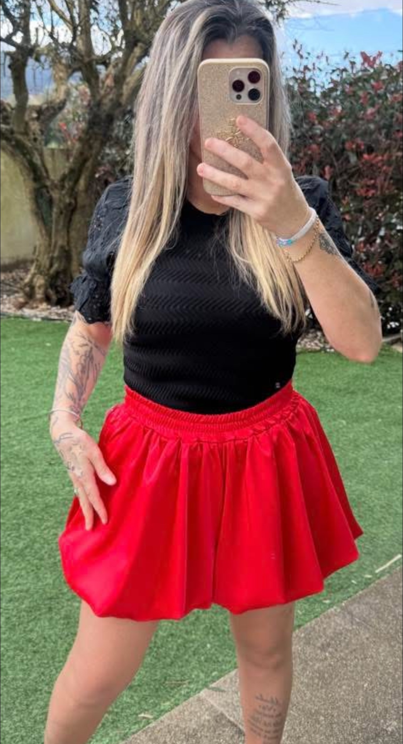 Calção balão vermelho